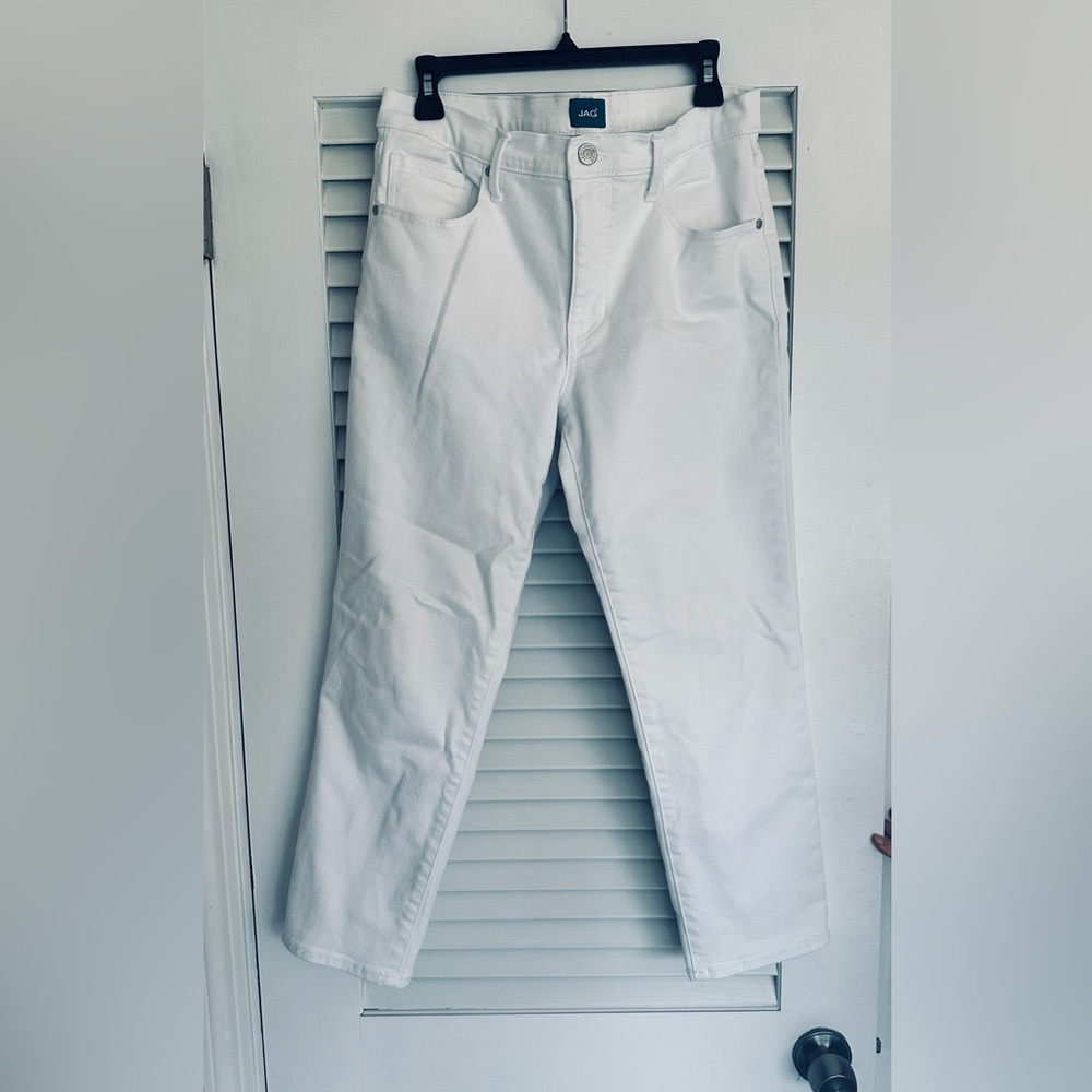Jag Jeans Women's Straight Leg in Pure White